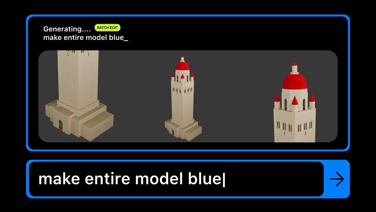 BuildSync chat interface generating a 3D model