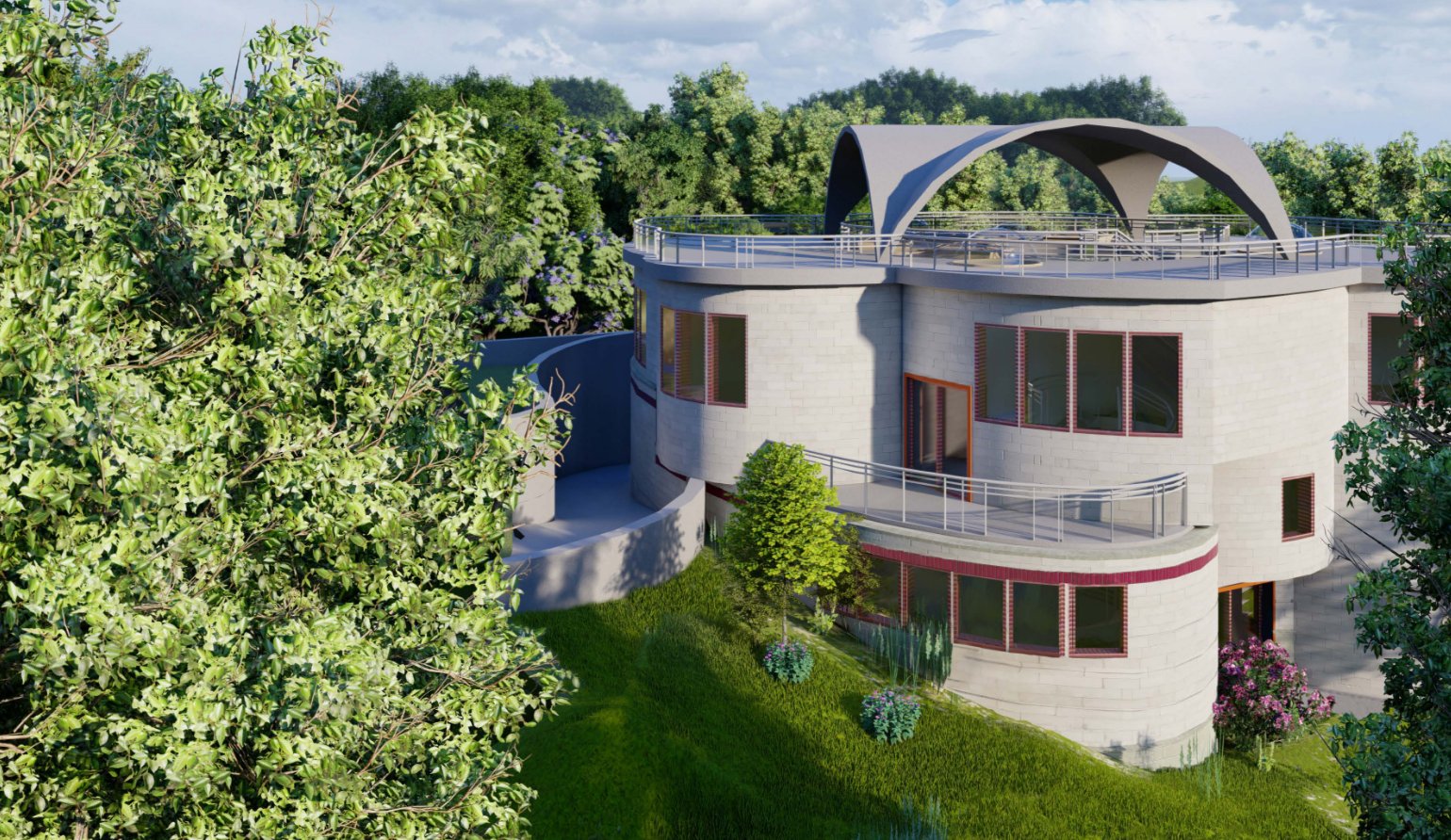 Double House exterior rendering