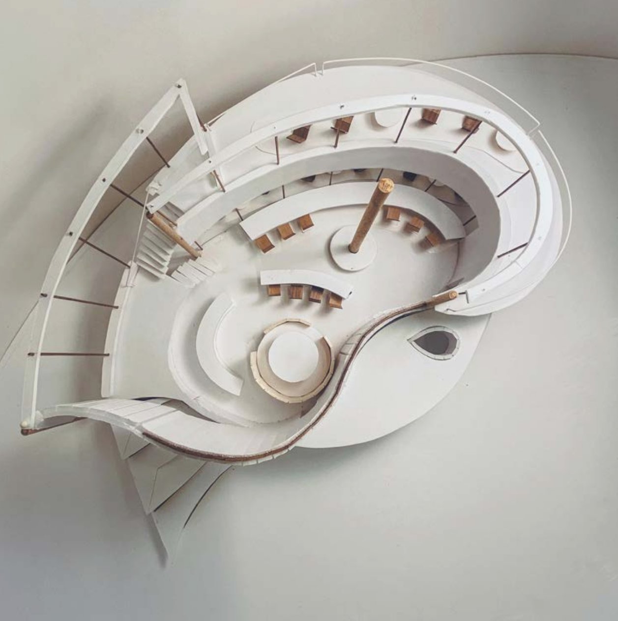 Cafe Juno model, top view