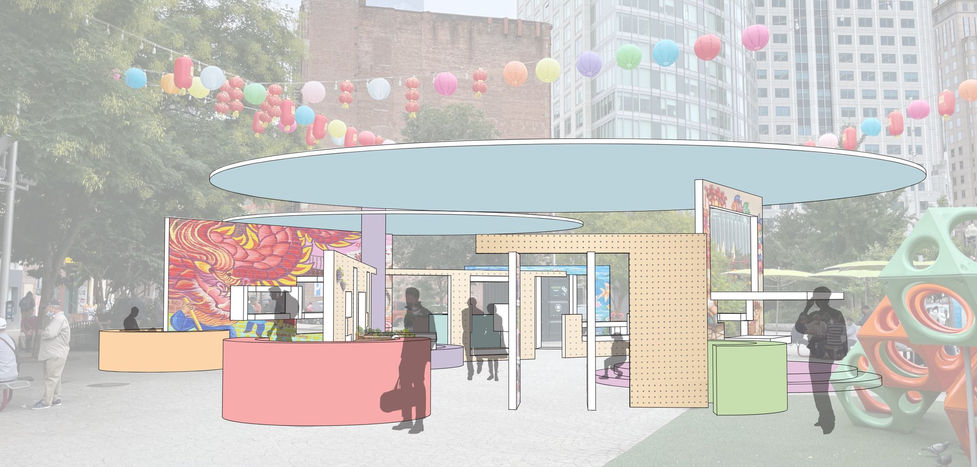 Chinatown Pavilion concept rendering